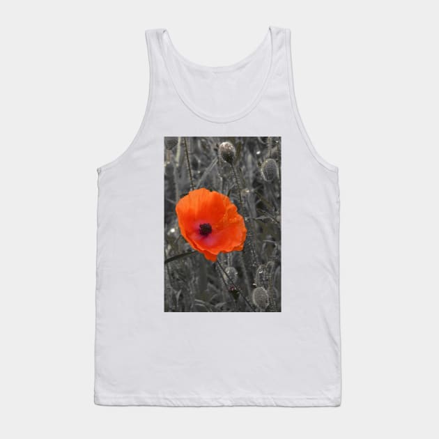 Remembrance Poppy Tank Top by acespace